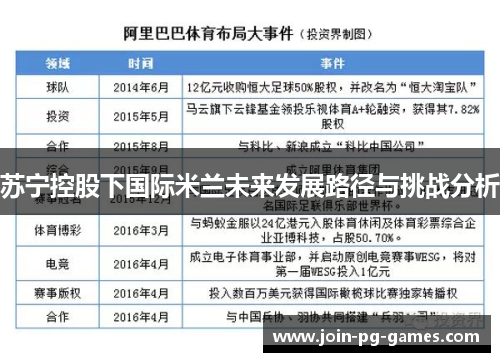 苏宁控股下国际米兰未来发展路径与挑战分析